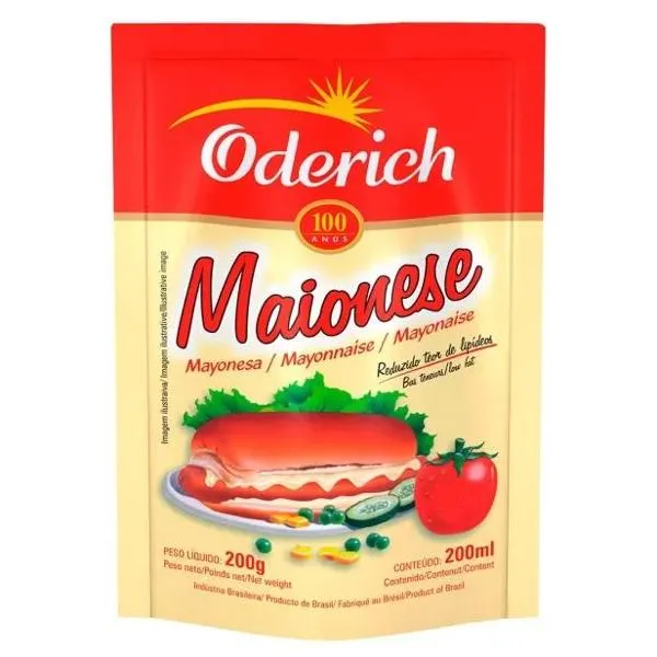 Maionese Oderich Sachê 200g MAIONESE ODERICH SACHE 200G