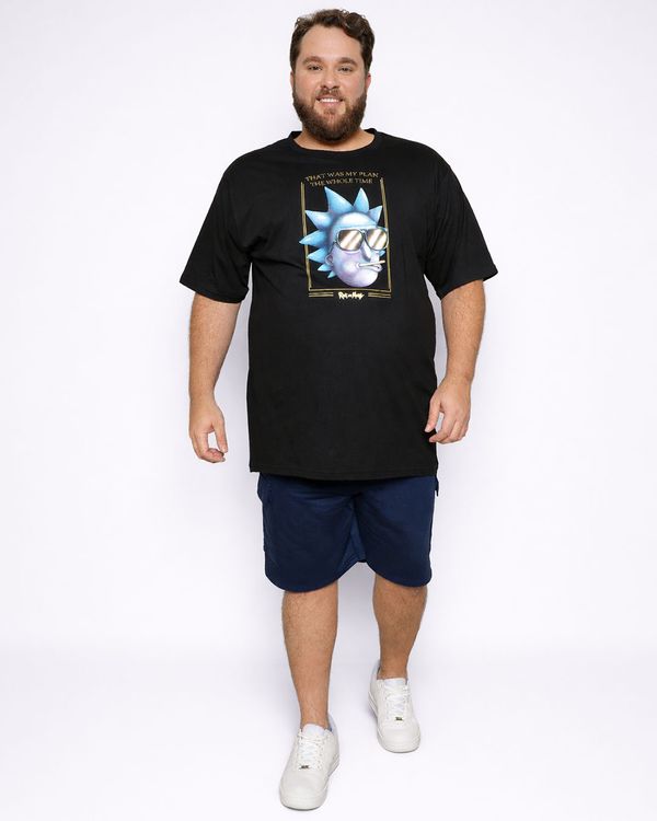 ​​Bermuda Plus Size Masculina Moletinho Bolso Cargo Marinho G3