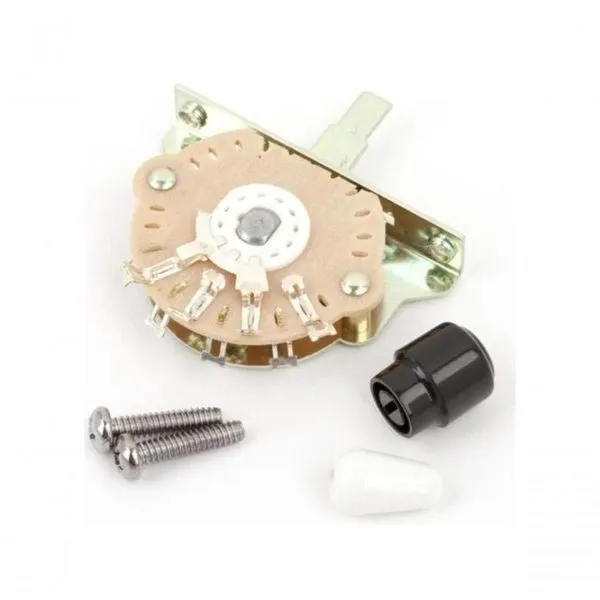 Chave Seletora para Guitarra Vintage Stratocaster 3 Posições para Stratocaster-Telecaster com Strat Tip Branco Fender Chave Seletora para Guitarra Vintage Stratocaster 3 Posições para Stratocaster-Telecaster Branco