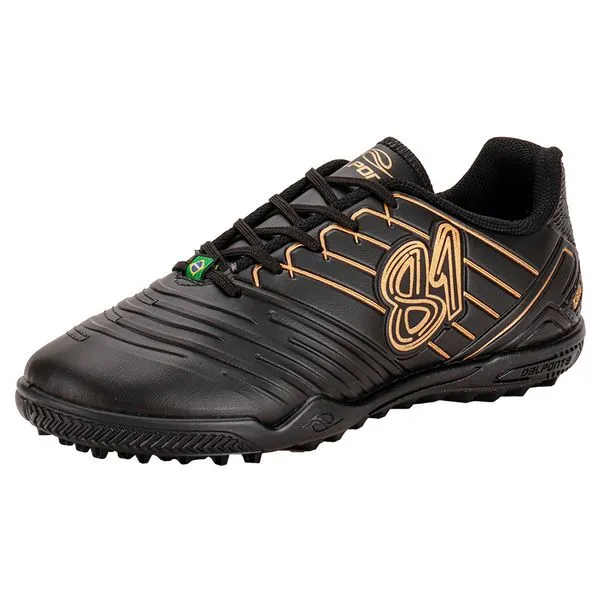 Chuteira Infantil Society 81 titanium Dalponte 1058 PRETO 34