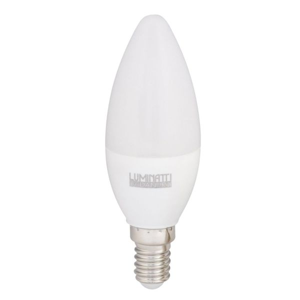 Lâmpada LED Vela Leitosa 6W E14/E27 Bivolt Luminatti Lâmpada de LED Vela Leitosa 6W E14/E27 400 Lúmens Luz Amarela