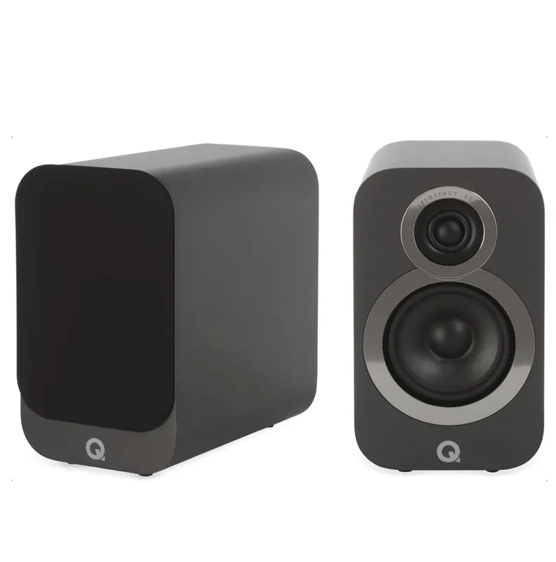 Par De Caixa Acústicas Q Acoustics 3010i Cinza - 125w