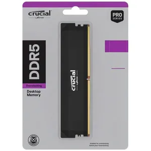 Memória RAM Pro Series DDR5 16GB 6400MHz CP16G64C38U5B Preto Crucial Basics Memória RAM DDR5 16GB 6400MHz CP16G64C38U5B Preto Crucial Basics
