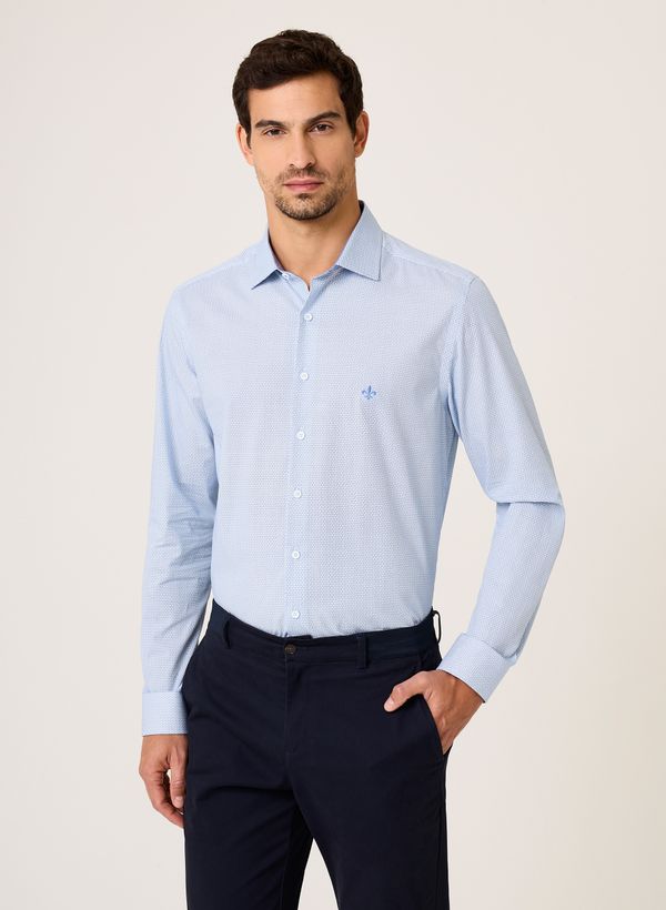 Camisa Slim Fit Tricoline Dudalina Masculina 1