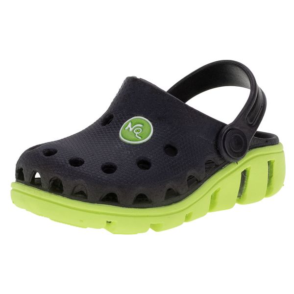 Clogs Infantil NilQi - 8871 PRETO/VERDE 25/26