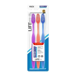 Escova Dental Medfio Lifepro Macia 3 Unidades