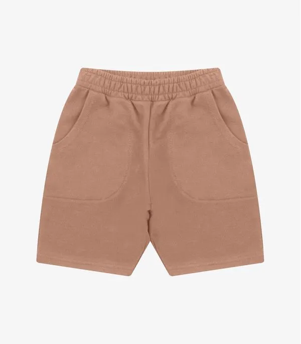 Bermuda Básica Menino Rovi Kids Marrom 4