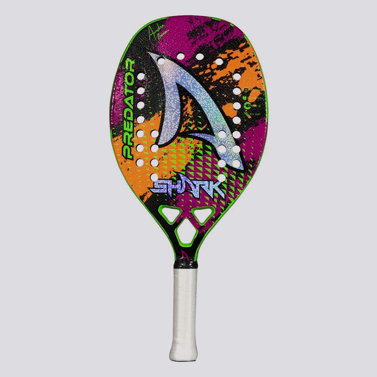 Raquete de Beach Tennis Shark Predator André Baran