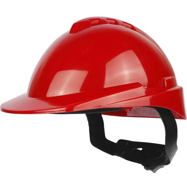 Capacete aba frontal vermelho com catraca e jugular Milenium 904912 - LIBUS