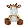 Girafa de Pelúcia Marrom Plush Fizzy Toys Theo Macia e Antialérgica para Crianças, Presente e Decoração
