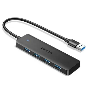 Hub Ugreen USB 3.0 4 portas USB CM219 Cinza