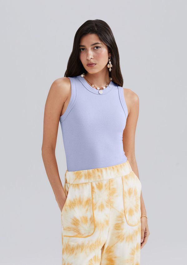 Regata Básica Feminina Slim Neck - Lilás G