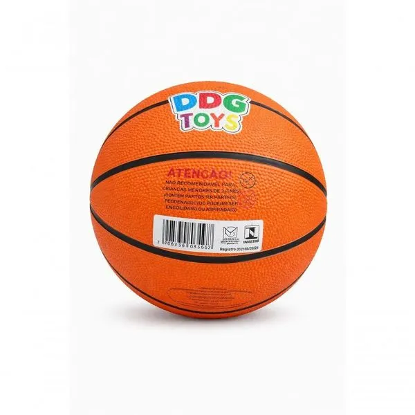 Bola de Basquete Infantil Texturizada para Esporte Lazer e Atividades Recreativas Laranja e Preto Bola de Basquete Infantil Texturizada para Esporte Laranja e Preto