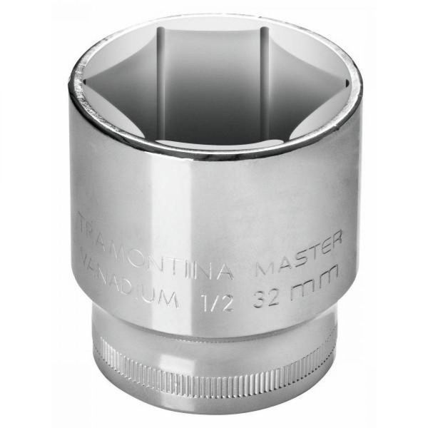 Soquete Sextavado 14 Mm Encaixe 1/2´´ com Acabamento Cromado