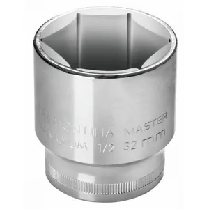 Soquete Sextavado 14 Mm Encaixe 1/2´´ com Acabamento Cromado