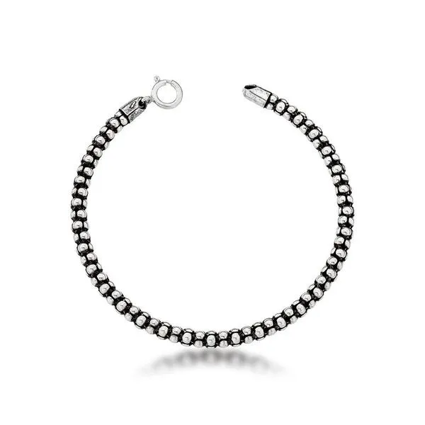 Pulseira Pipoca 4,4mm Prata 925