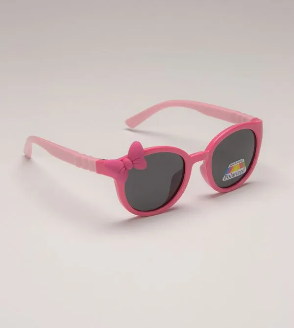 Óculos de Sol Infantil com Lacinho Pink