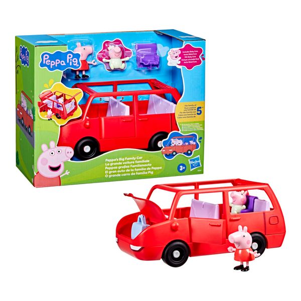 Figura Peppa Pig com Carro Família Pig - Hasbro