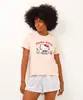 camiseta de pijama manga curta hello kitty rosa M