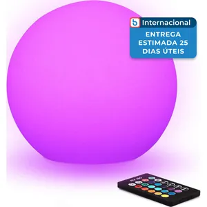 Luminária Mr.Go Decorativo LED 25cm Roxo A-MBI