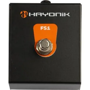 Pedal Footswitch FS1 para Controle de Funções de Amplificadores e Efeitos com Construção Robusta Preto Hayonik Pedal Footswitch FS1 para Controle de Amplificadores com Construção Robusta Preto Hayonik