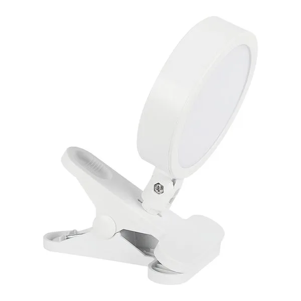 Luminária de Mesa Led Com Presilha Plástico Branco 5000k 6w Bivolt - Ilumi