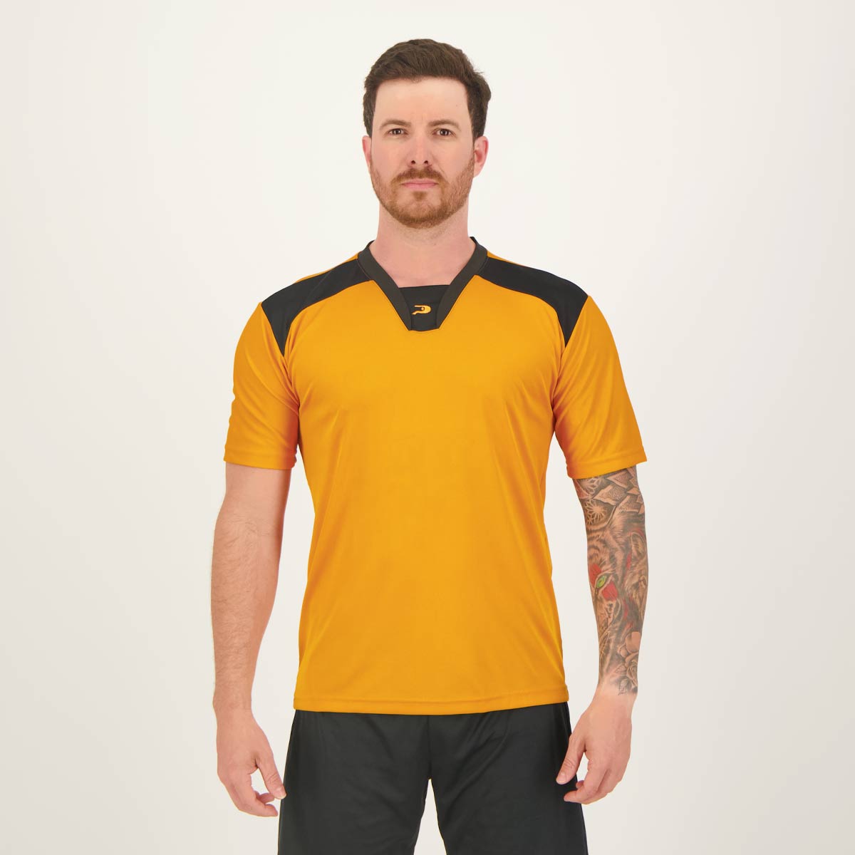 Camisa Placar Bororo Laranja e Preta