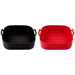Forma para Fritadeira Elétrica Quadrada Silicone Sortida 19x19x7,3cm LM3575INO - honeyhome