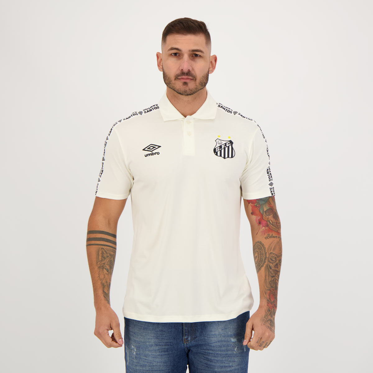Polo Umbro Santos Viagem 2022 Bege