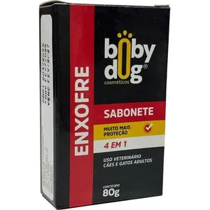 Sabonete De Enxofre Boby Dog Para Cães E Gatos 80G (MP)