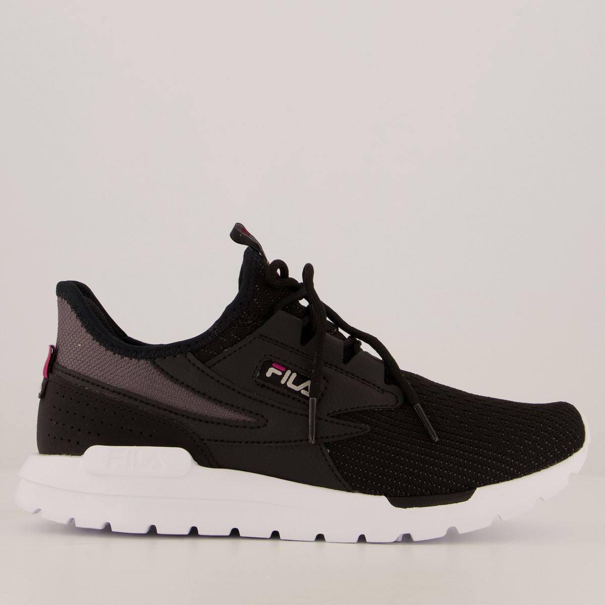 Tênis Fila TR Knit Feminino Preto e Branco