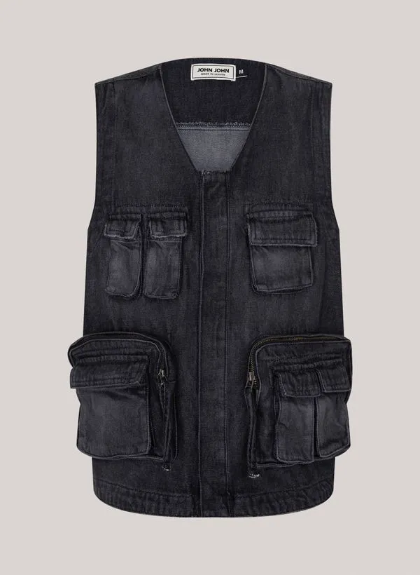 Colete Jeans Cargo Venice John John Masculino G