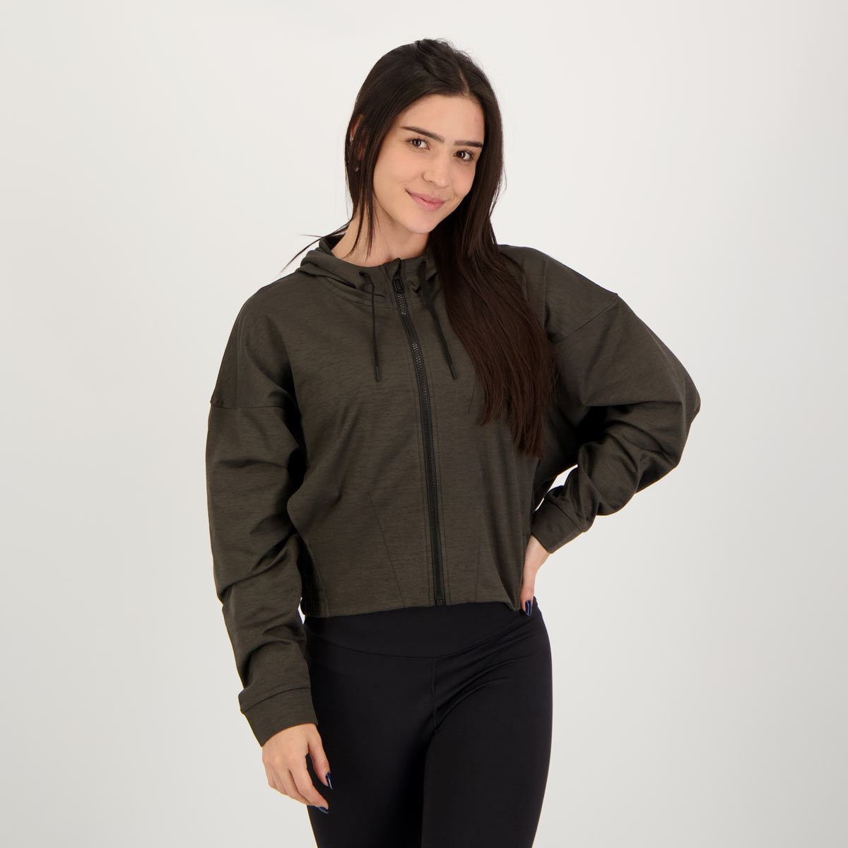 Moletom Puma Train Cloudspun FZ Feminino Preto