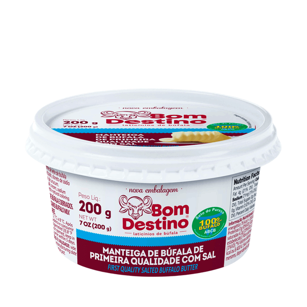 Manteiga de Búfala com Sal Bom Destino – 260g