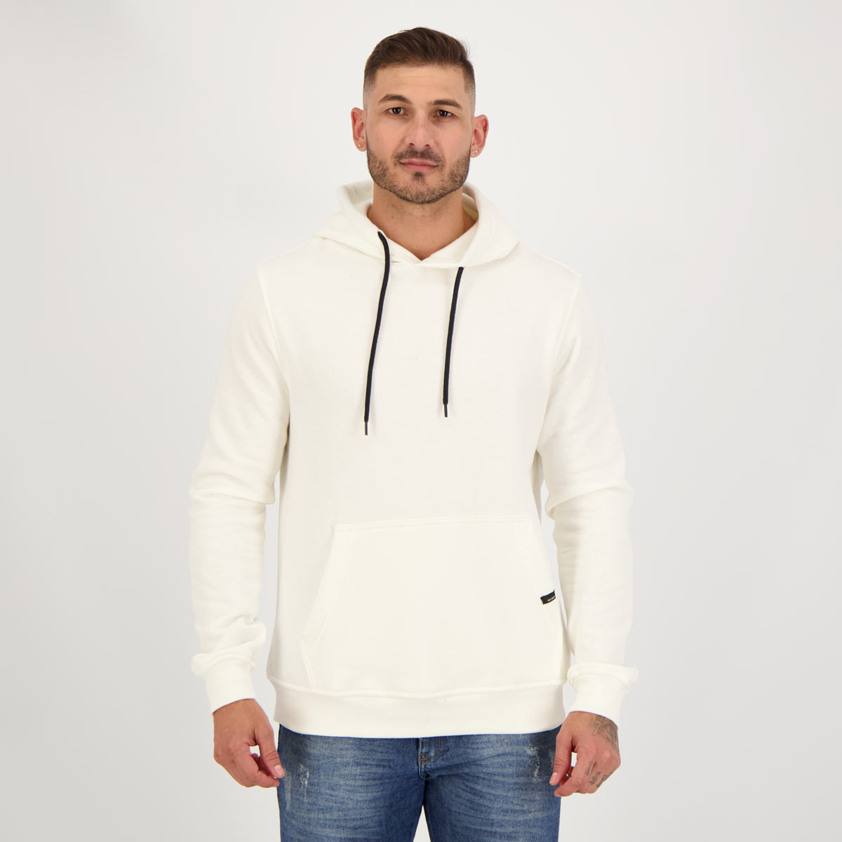 Moletom Nicoboco Canguru Hello Off Branco