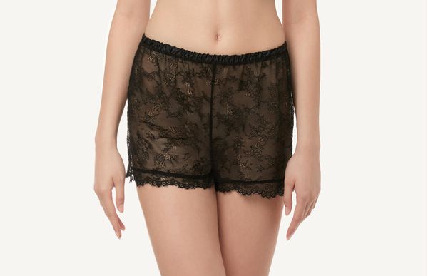 Shorts De Renda Chic Lace - Preto G