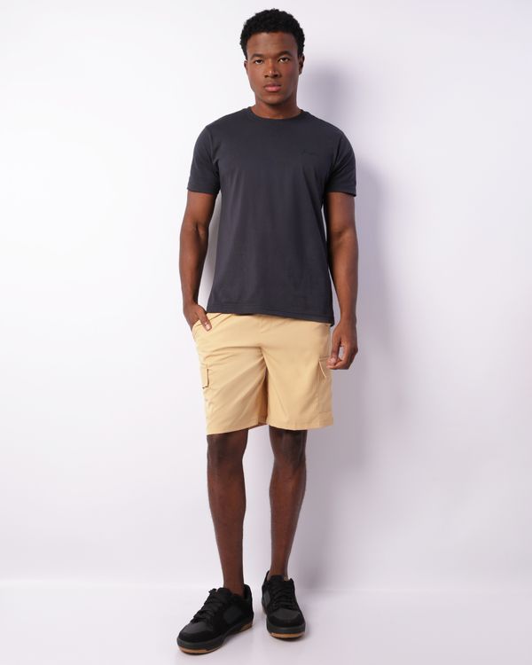 Bermuda Masculina Cargo Com Cordão Bege M