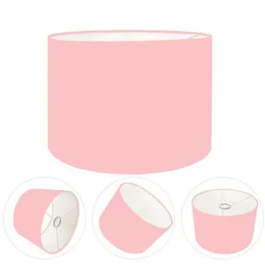 Cúpula Abajur Cilíndrica Cp-7018 ø40x25cm Rosa Pink