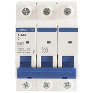 Minidisjuntor Tdj3ka 3 P 4 A Curva C Tramontina