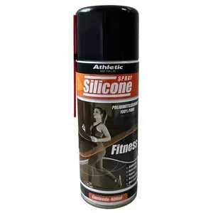 Silicone Spray Lubrificante para Esteiras e Equipamentos Athletic 400ML Silicone Spray para Lubrificação de Esteiras e Equipamentos Athletic 400ML