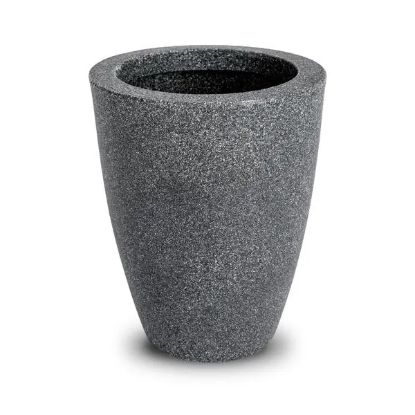 Vaso Vietnamita Vasap 31cm Preto Mármore (MP)