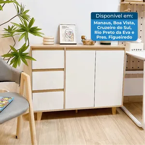Armário Sala de Estar Branco YIJIADA T-BI