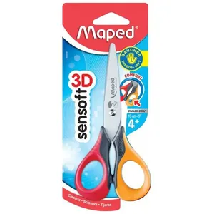 Tesoura Maped Sensoft 3D para Canhotos Blister 13cm x 1 Sortido 693500