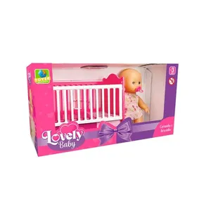 Boneca Lovely Baby Soninho com Berço 3034 - Toyer Brinquedos