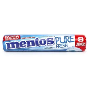 Chiclete Mentos Pure Fresh Menta 16g 8 unidades