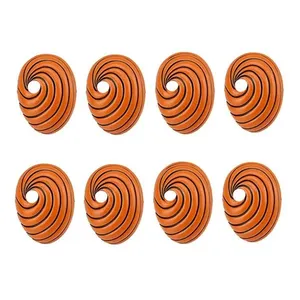 Kit 8 Máscara Anime Naruto Cosplay laranja