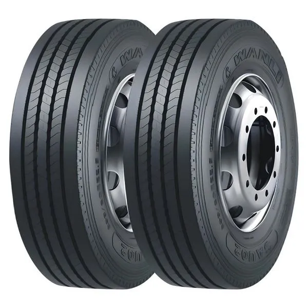 Pneu Wanli SAU02 215/75R17.5 Aro 17.5 135J 18 Lonas Kit2