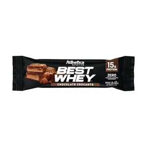 Barra De Proteína Best Whey 15g Atlhetica Nutrition Chocolate Crocante 62g
