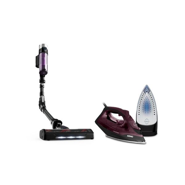 Kit Aspirador de Pó Arno X-FORCE FLEX 9.60 XF9P Bivolt + Ferro Ultragliss FMV - 220V