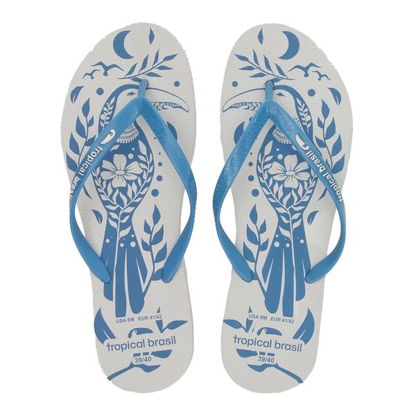 Chinelo Tropical Brasil Slim Estampado 35-36